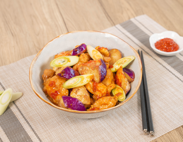 日式香辣雞肉茄子