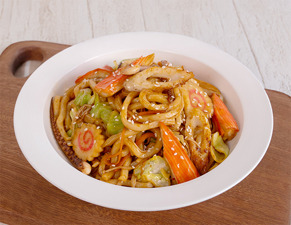 Japanese Stir-Fried Udon With Seafood