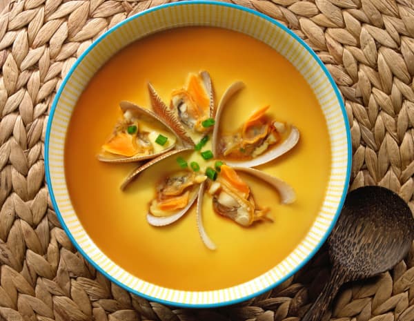Steamed Egg Custard with Clams