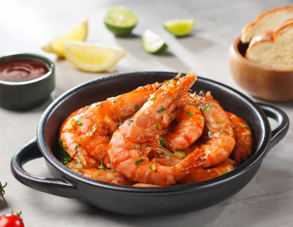 Honey Sriracha Lime Stir-fried Prawns600x465