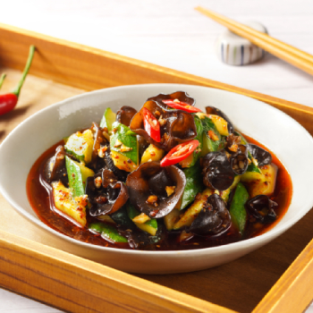 HK_Recipe_350_Mala Smacked Cucumber with Black Fungus Salad