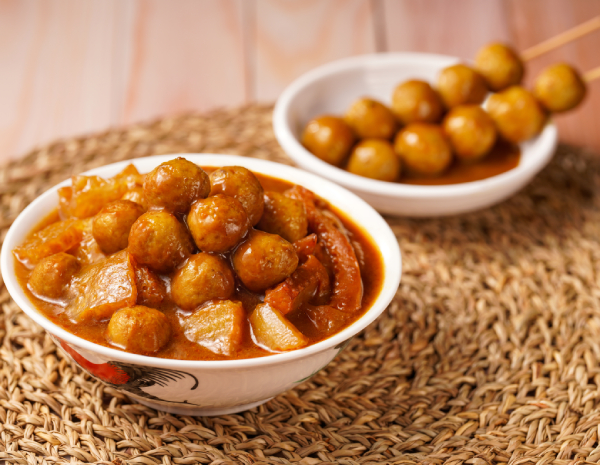 Local street style curry food