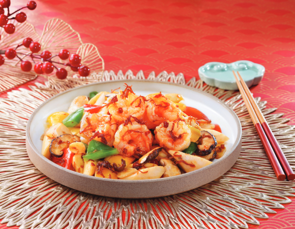 XO Sauce Stir-fried Shrimp and Yam