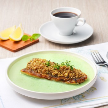 Fish Fillets with Fried Crispy Soy Bean