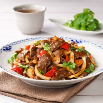 Stir-fried Lamb Slices with Cumin Sauce