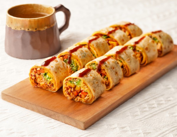 Spicy Chicken Pancakes