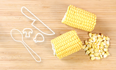 How to remove corn kernel from the cob