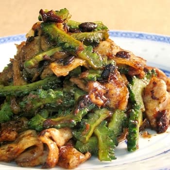  豚肉と苦瓜の豆豉炒め