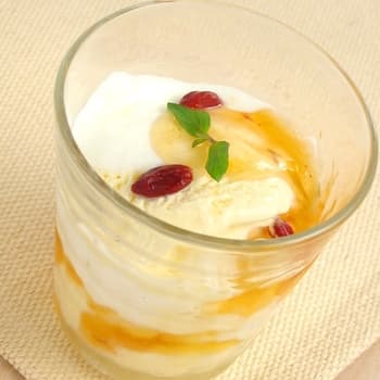  プラム風味のアイス