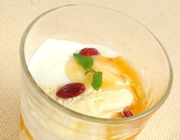  プラム風味のアイス