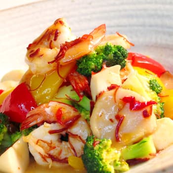 海鮮と野菜のXO醤炒め