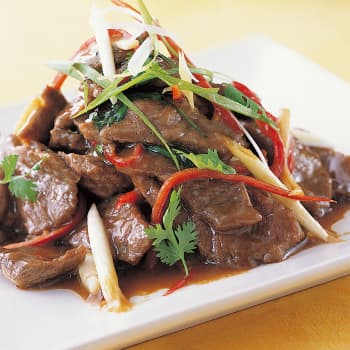 牛肉のオイスターソース炒め