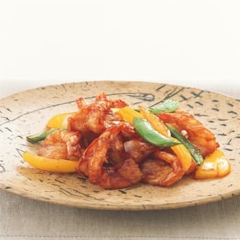 えびの甘辛みそ炒め