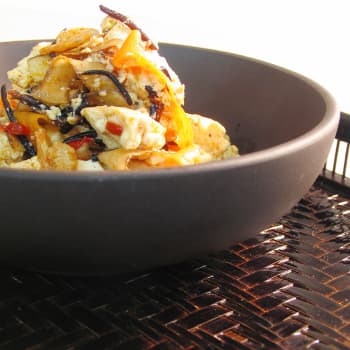 ひじきと根菜の豆腐サラダ