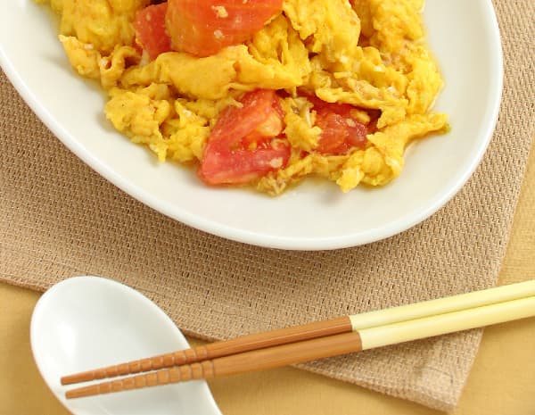 トマトと卵のふわふわ炒め