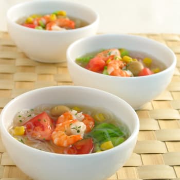 彩り野菜と春雨のスープ