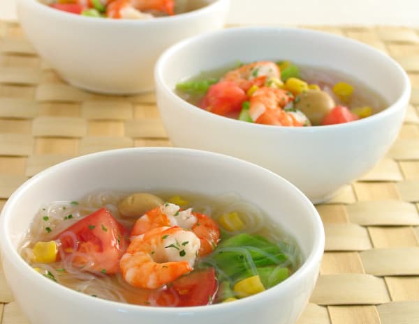 彩り野菜と春雨のスープ