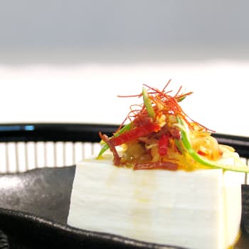 ザーサイとXO 醤の冷やっこ