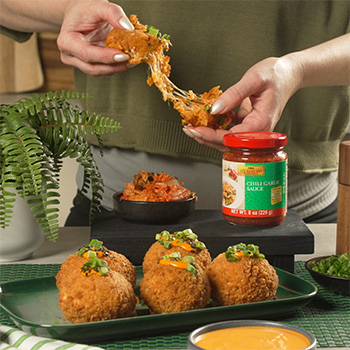A kimchi fried rice arancini recipe.