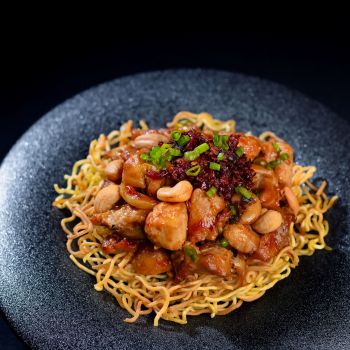 Kung Pao Chicken Stir-Fry Noodles Recipe made with Lee Kum Kee Sauces