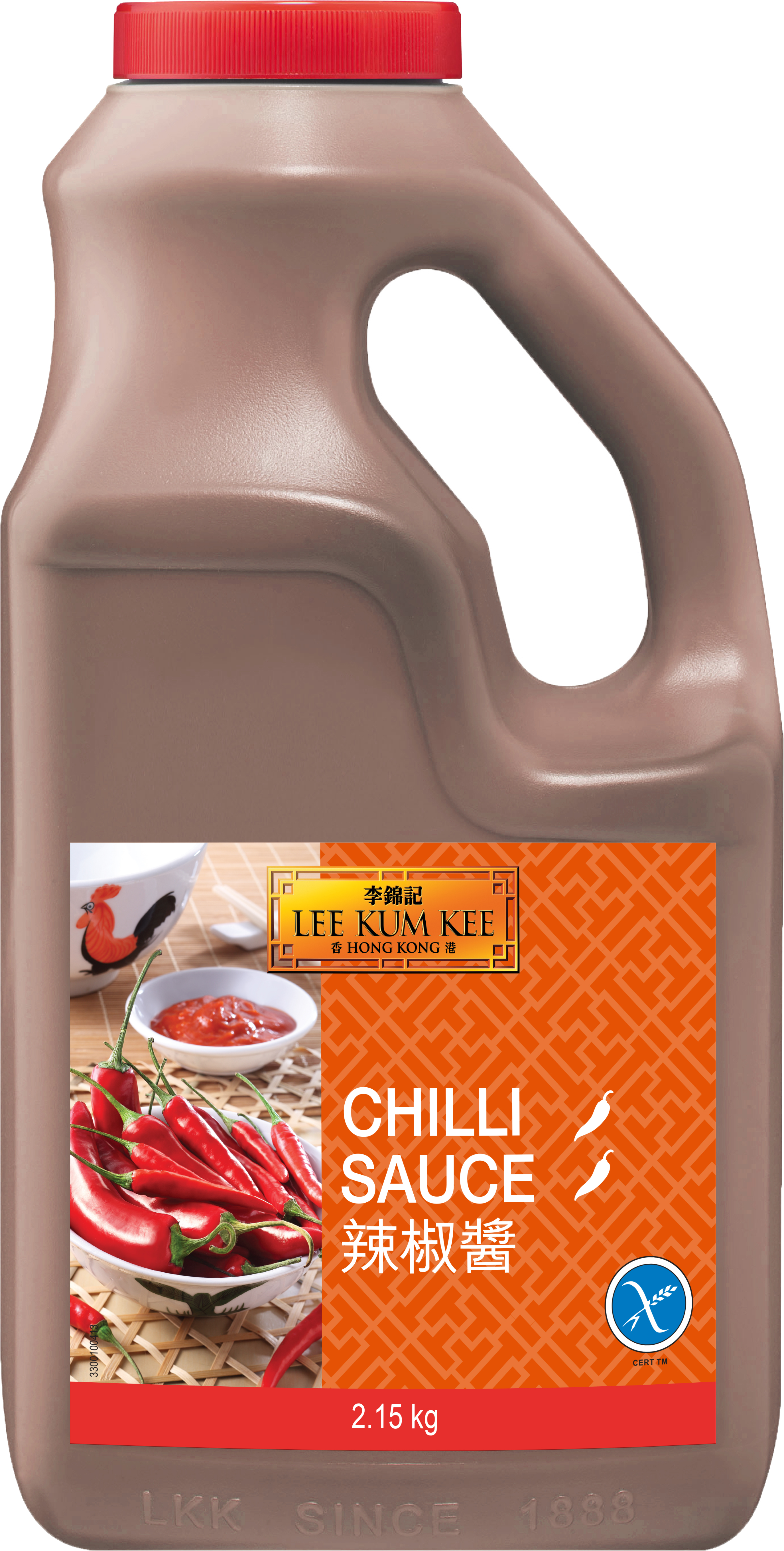 LI231263300100413LKKChilliSauce215kgFrontLabel3D 3