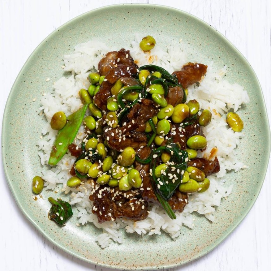 Quick  Easy Hoisin Beef with Greens