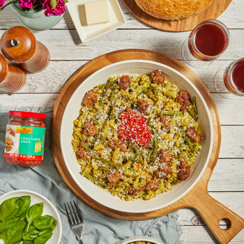 Recipe Asparagus and Sausage Basil Pasta S