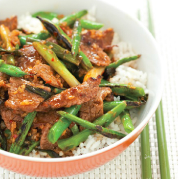 Recipe Beef Green Bean and Scallion Oyster Sauce Stir Fry