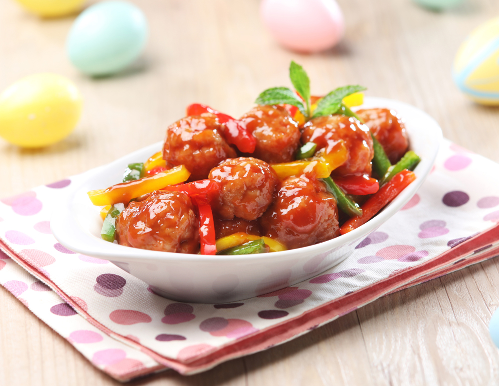 Recipe Braised Meatballs with Tomato Sauce and Cola