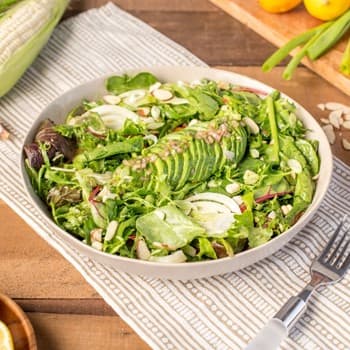 California Salad with Oyster Sauce Vinaigrette