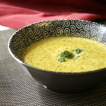 Recipe Chili Garlic Infused Broccoli Cheese Soup