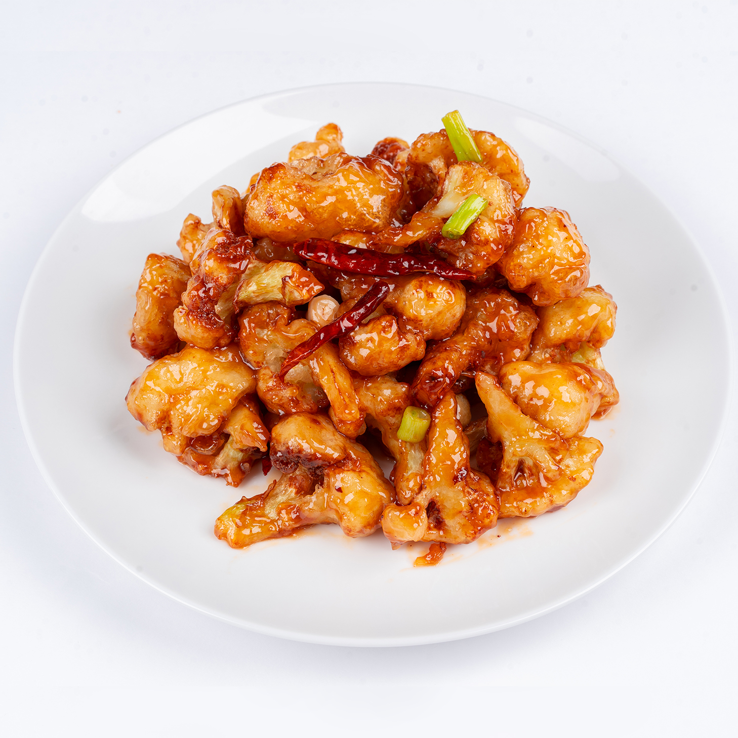 脆炸白菜花伴香橙醬