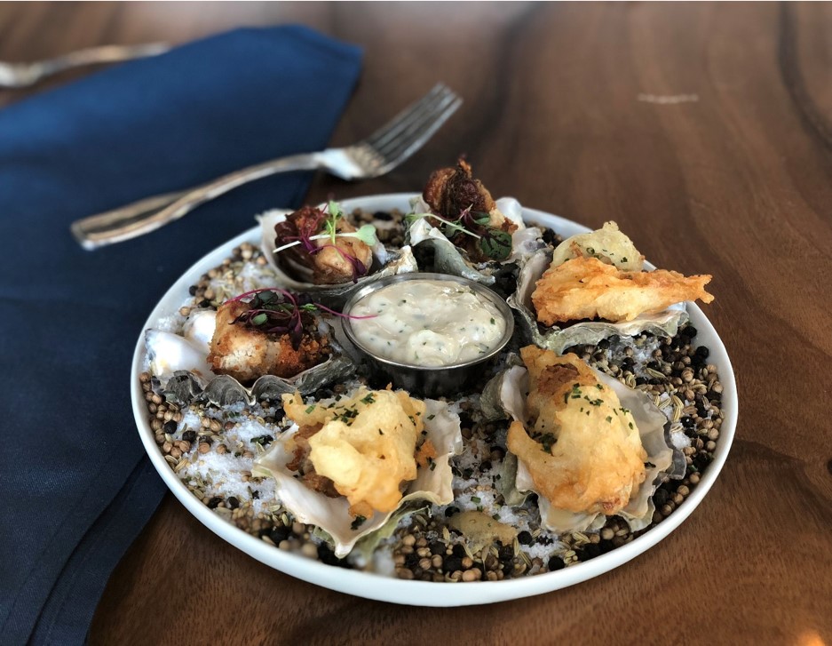 Recipe Crispy Fried Oysters Combo Oyster with Premium Garlic Yogurt