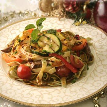 辣味牛柳闊條麵