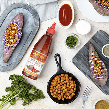 Recipe for Chickpea Stuffed Sweet Potatoes S