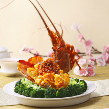 Golden Lobster Balls in XO Sauce