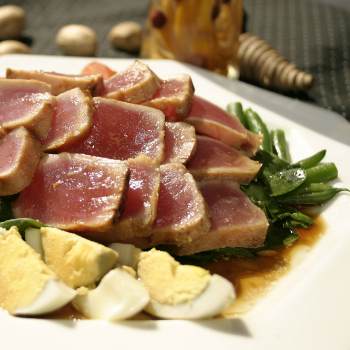 Recipe Grilled Ginger Tuna with Premium Soy Sauce