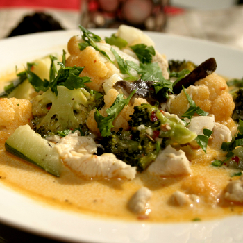 Recipe Hearty Chicken Vegetable Soup with Chili Garlic Sauce