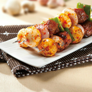 Recipe Honey Oyster BBQ Pork Skewers