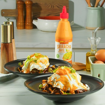 Two servings of Loco Moco from Lee Kum Kee’s recipe