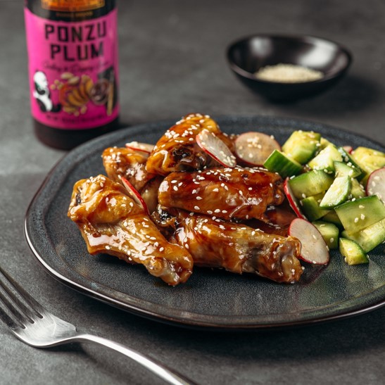 Recipe Ponzu Plum Chicken Wings (Air-Fried) S