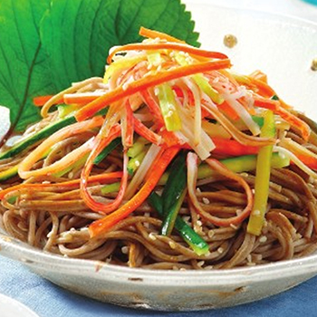 Recipe Soba Noodles with Imitation Crab Meat