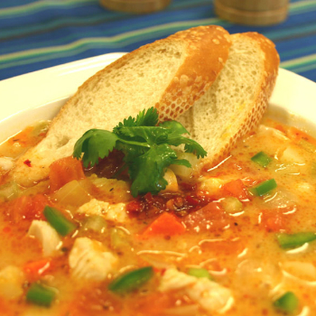 Recipe Spicy Chicken Soup with Lee Kum Kee Chili Garlic Sauce