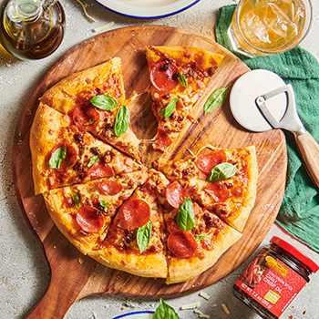 Recipe Spicy Meat Loaded Pizza S