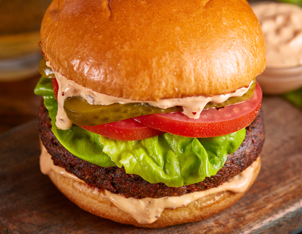 Recipe Spicy Mushroom Falafel Burger