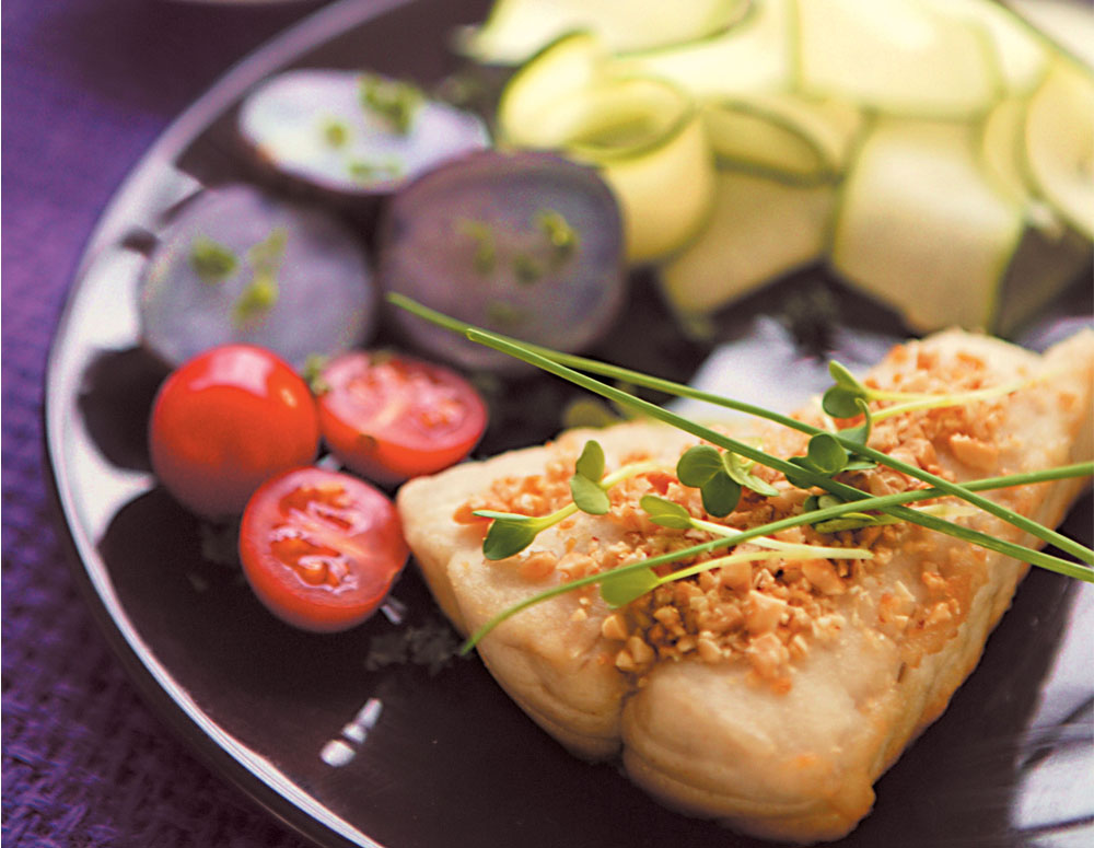 Recipe Steamed Salmon with Basil