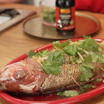 Recipe Steamed Snapper with Hot Ginger Scallion Oil S
