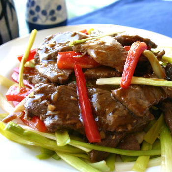 Recipe Stir-Fried Beef with Leek
