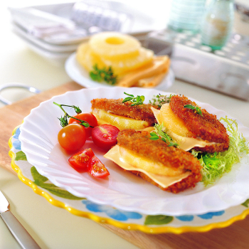 Recipe Stuffed Pork Chop with Pineapple and Cheese