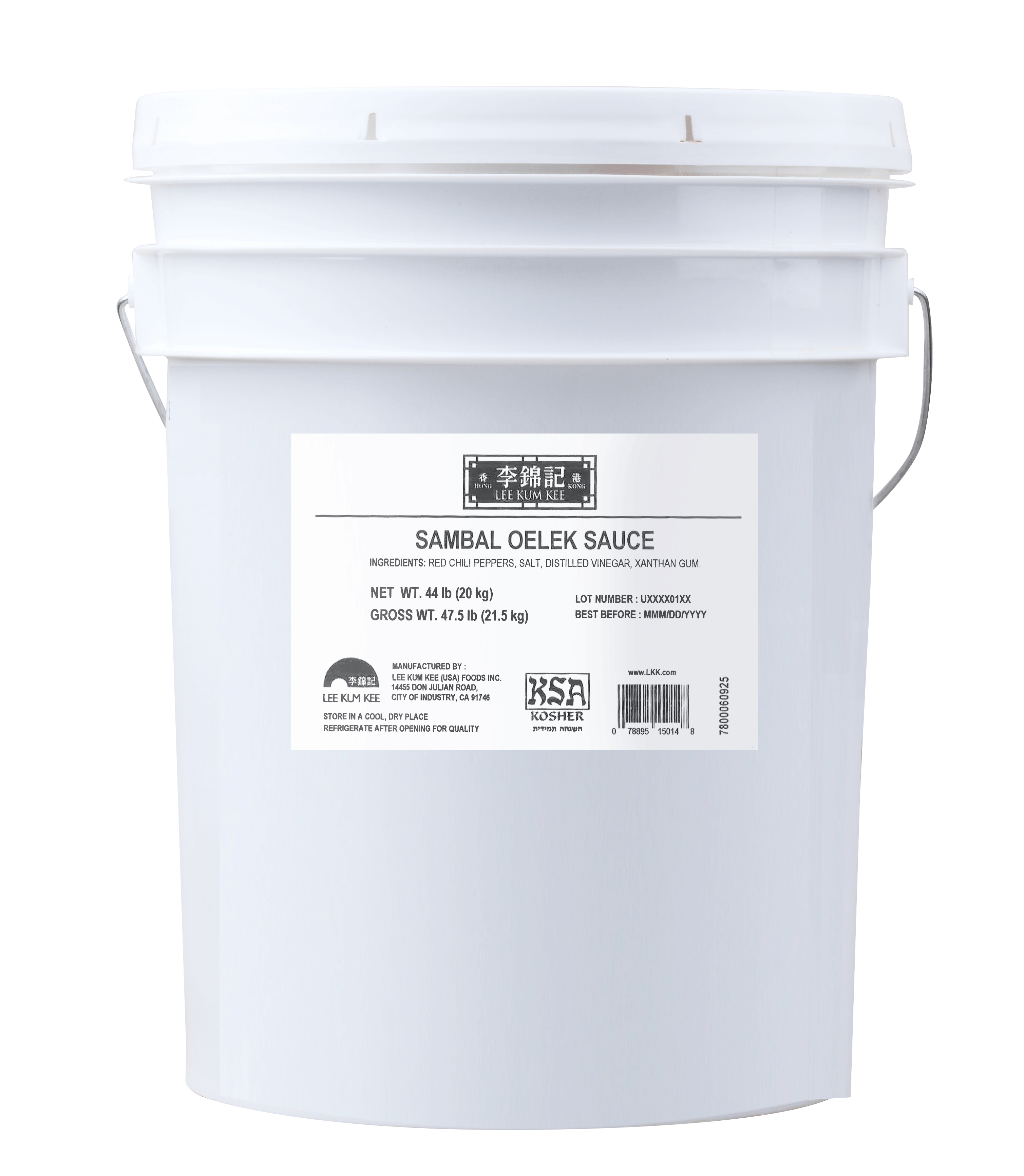 參巴辣椒醬 50 lb Pail